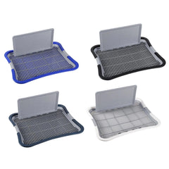 Dog Potty Tray with Post - Indoor Training Toilet for Dogs & Cats