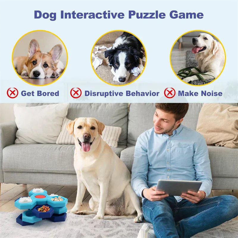 Dog Puzzle Toys | Interactive Slow Feeder & Training Toy | Boredom Relief & Mental Stimulation for Dogs