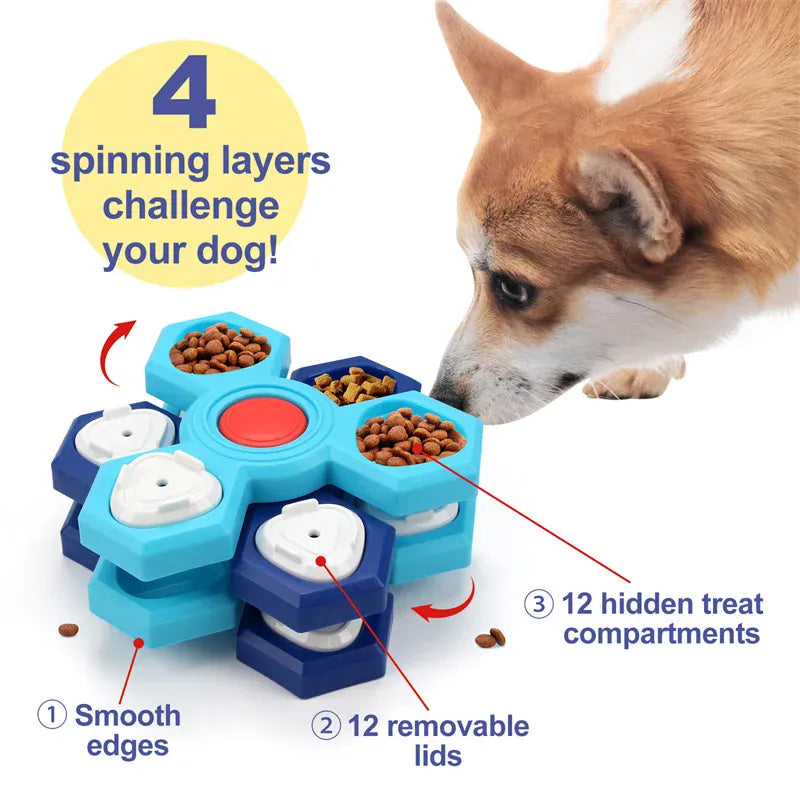 Dog Puzzle Toys | Interactive Slow Feeder & Training Toy | Boredom Relief & Mental Stimulation for Dogs