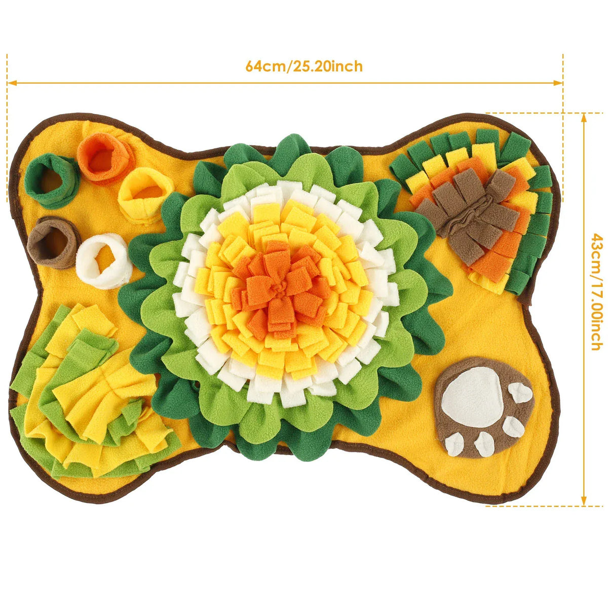 Dog Snuffle Mat | Interactive Pet Toy & Feeding Mat | Natural Sniff & Treat Dispenser for Dogs