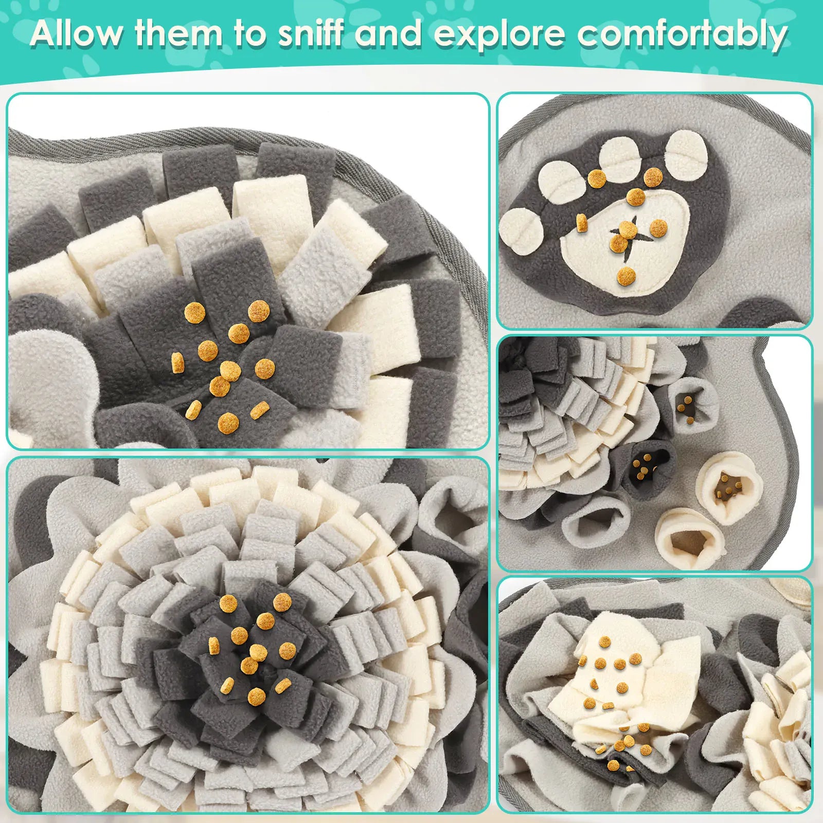 Dog Snuffle Mat | Interactive Pet Toy & Feeding Mat | Natural Sniff & Treat Dispenser for Dogs