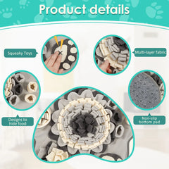 Dog Snuffle Mat | Interactive Pet Toy & Feeding Mat | Natural Sniff & Treat Dispenser for Dogs