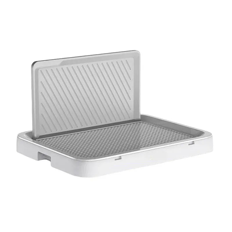 Dog Toilet with Baffle - Anti-Splash Potty Training Pan with Removable Net, Puppy Litter Box for Small Pets and Dogs