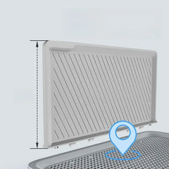 Dog Toilet with Baffle - Anti-Splash Potty Training Pan with Removable Net, Puppy Litter Box for Small Pets and Dogs