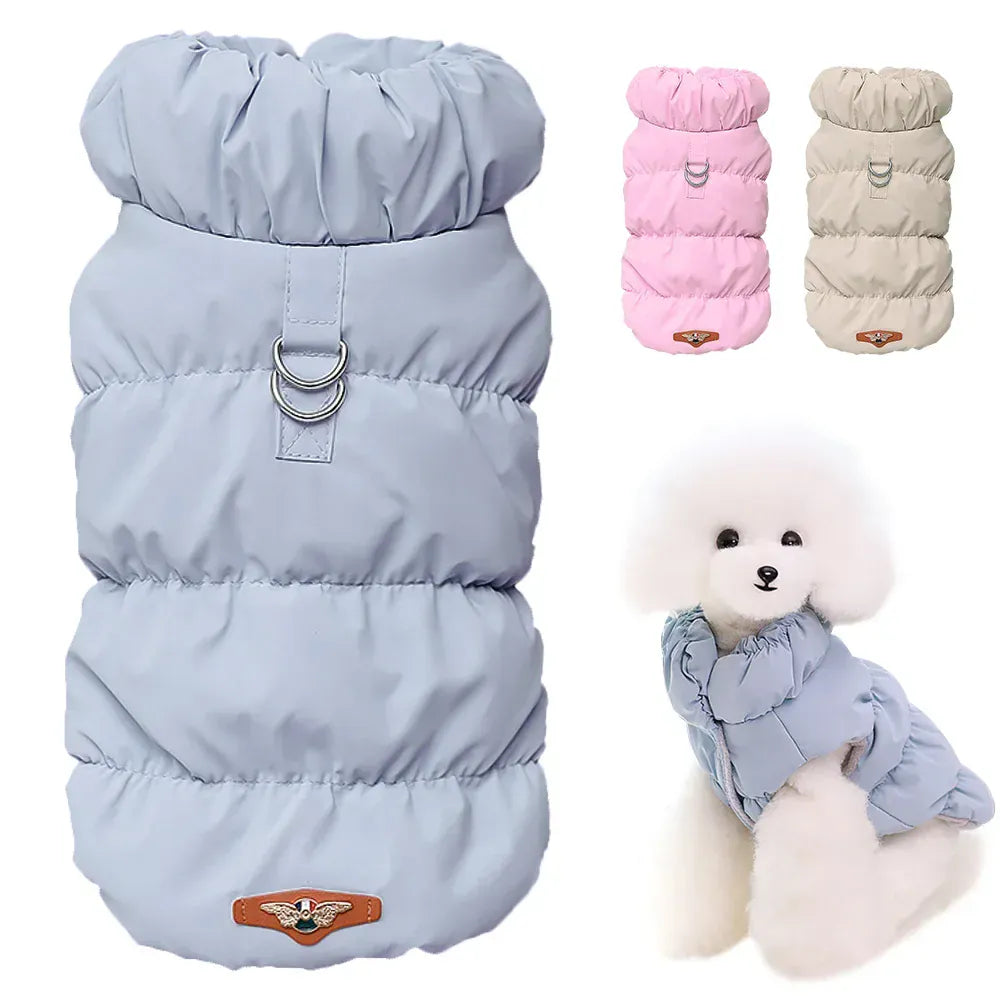 Dog Winter Coat Vest - Padded Jacket for Small Dogs & Cats