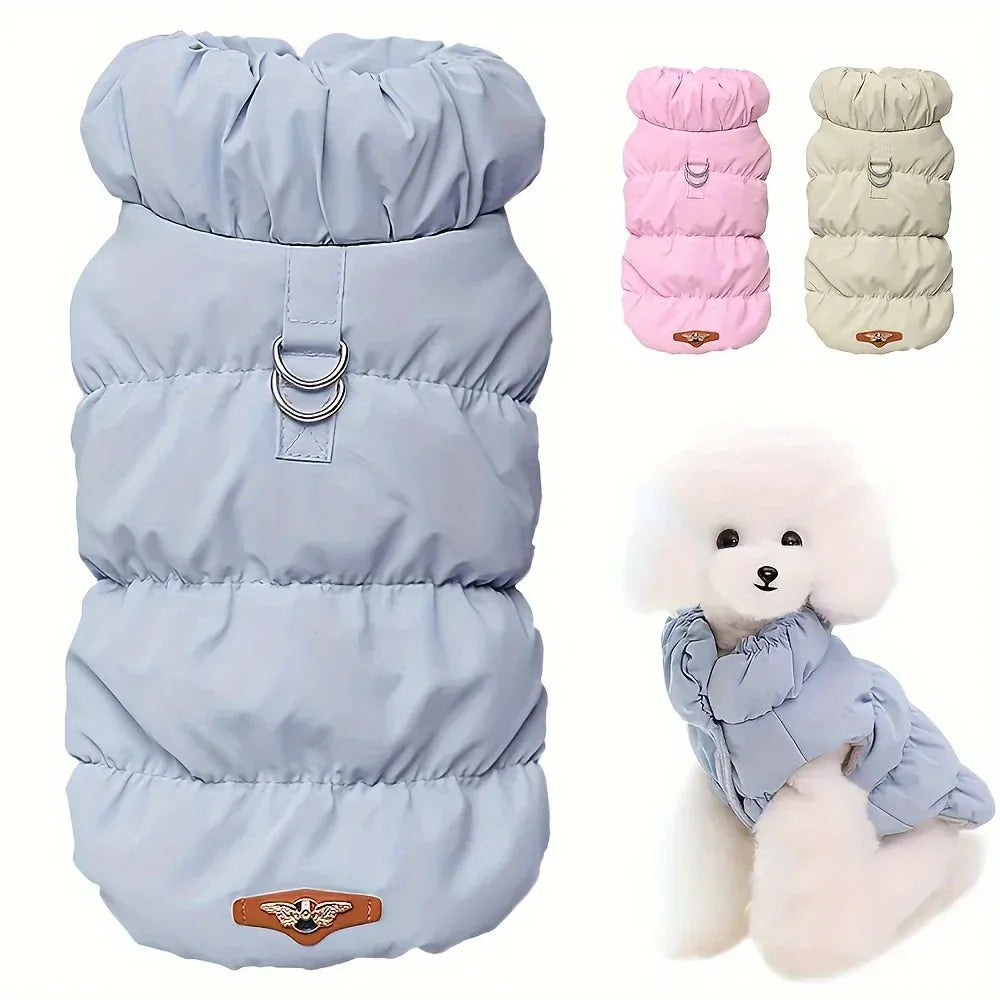 Dog Winter Coat Vest - Padded Jacket for Small Dogs & Cats