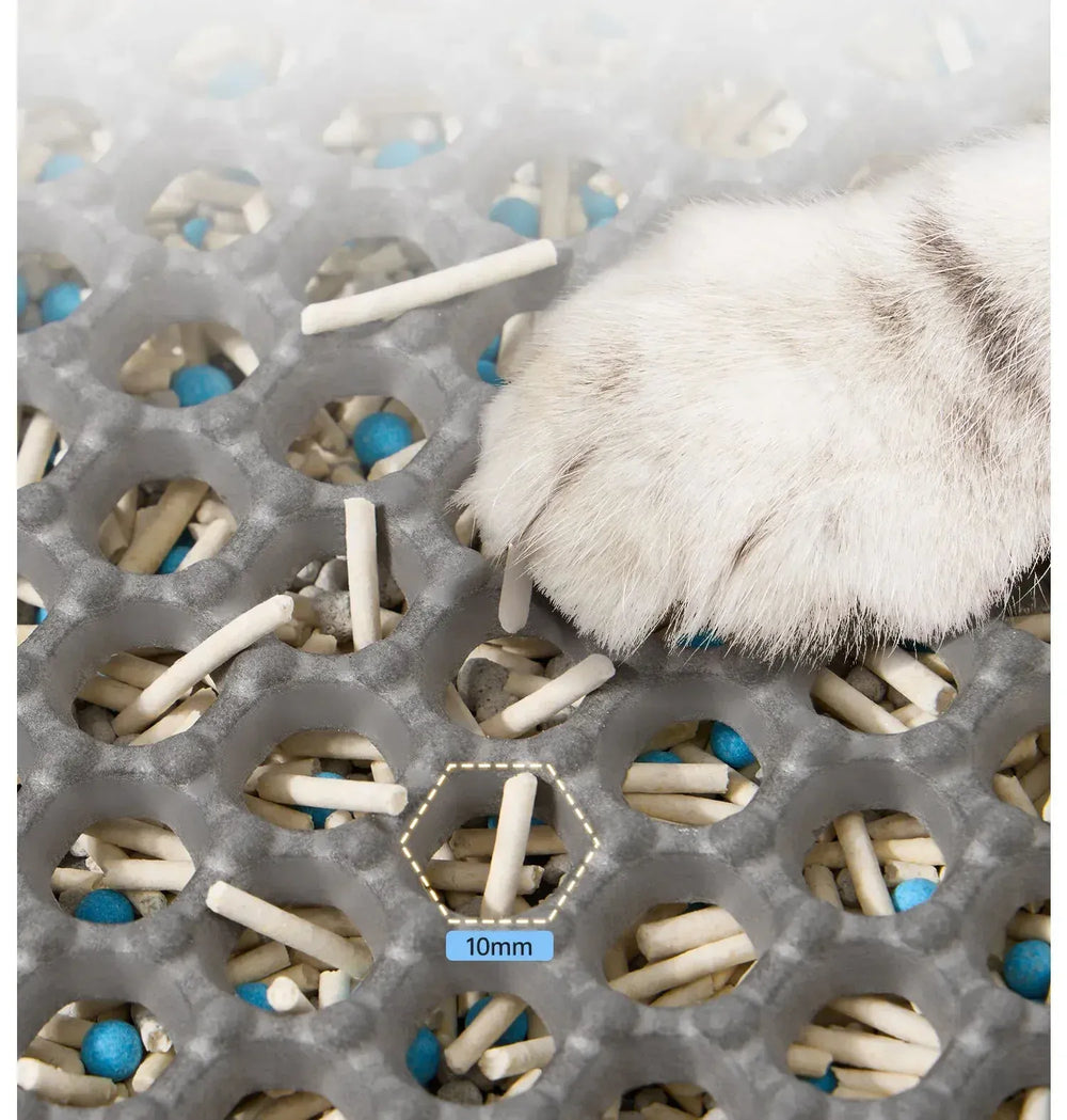 Double Layer Cat Litter Mat - Waterproof Washable Litter Trapper with Non-Slip Base