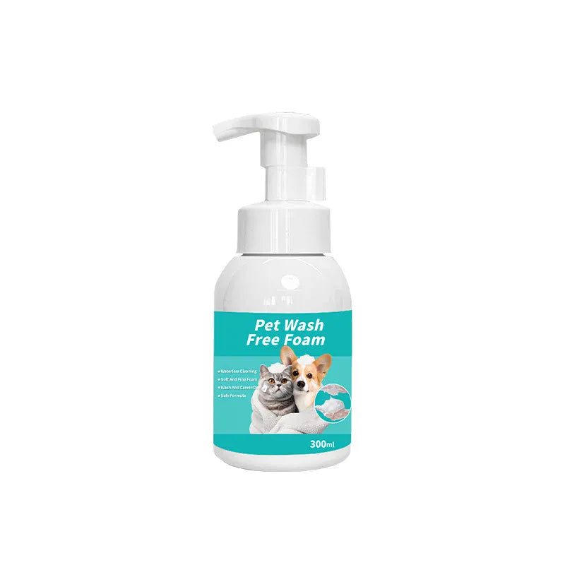 Dry Cleaning Foam for Dogs & Cats | Leave-In Body Wash for Pets | Decontamination & Unscented Fragrance Pet Grooming Foam
