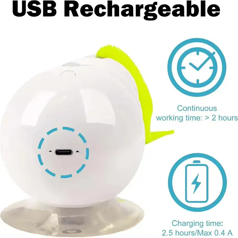 Electric Caterpillar Cat Toy | Motion-Activated Smart Sensor | Self-Running Feather Tail Toy for Indoor Cats | Boredom Relief Pet Toy