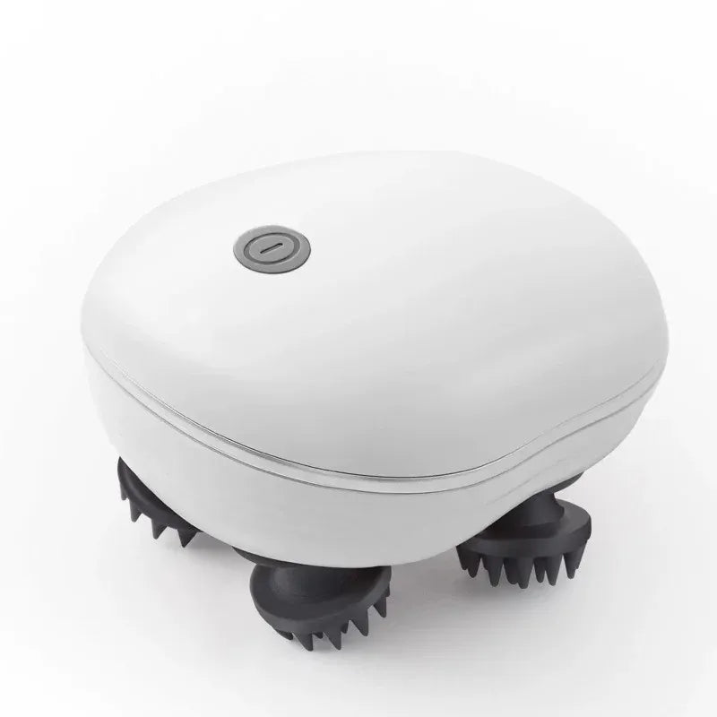 Electric Pet Massager - 4 Rotating Head Massage Tool for Cats & Dogs