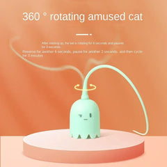 Electric Rolling Ball Cat Toy - Automatic Silicone Mouse Tail USB Charging