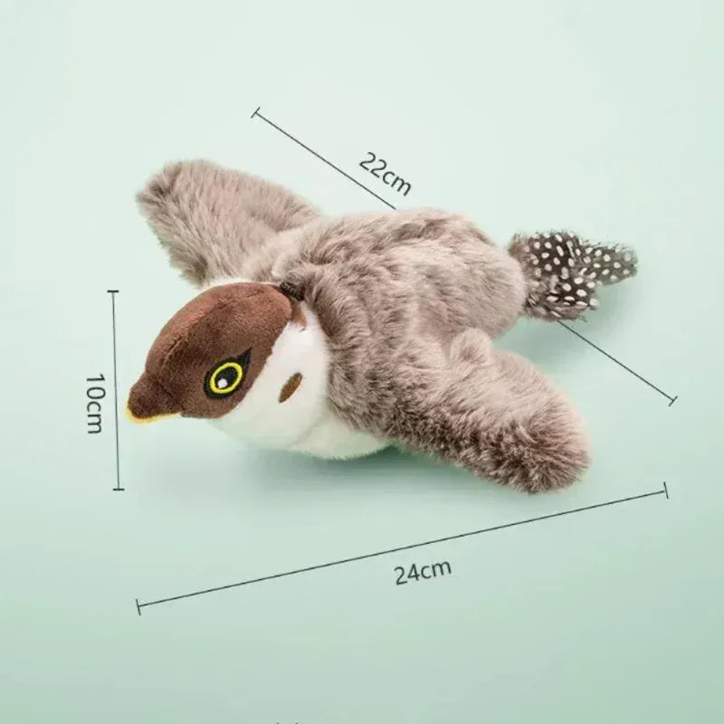 Electronic Flapping Bird Cat Toy - USB Rechargeable Touch Activated with Catnip