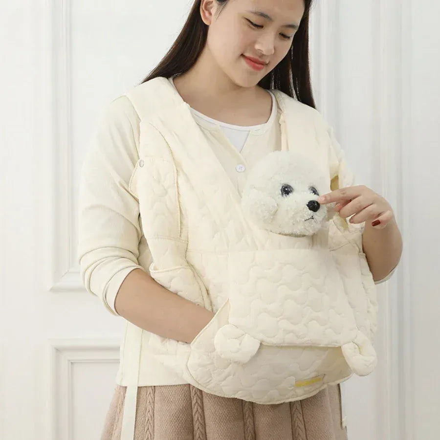 Extra Large Pet Chest Carrier Bag - Waterproof & Wind Resistant Dog Cat Backpack, Hands-Free Front Carrier for Pets Under 4kg