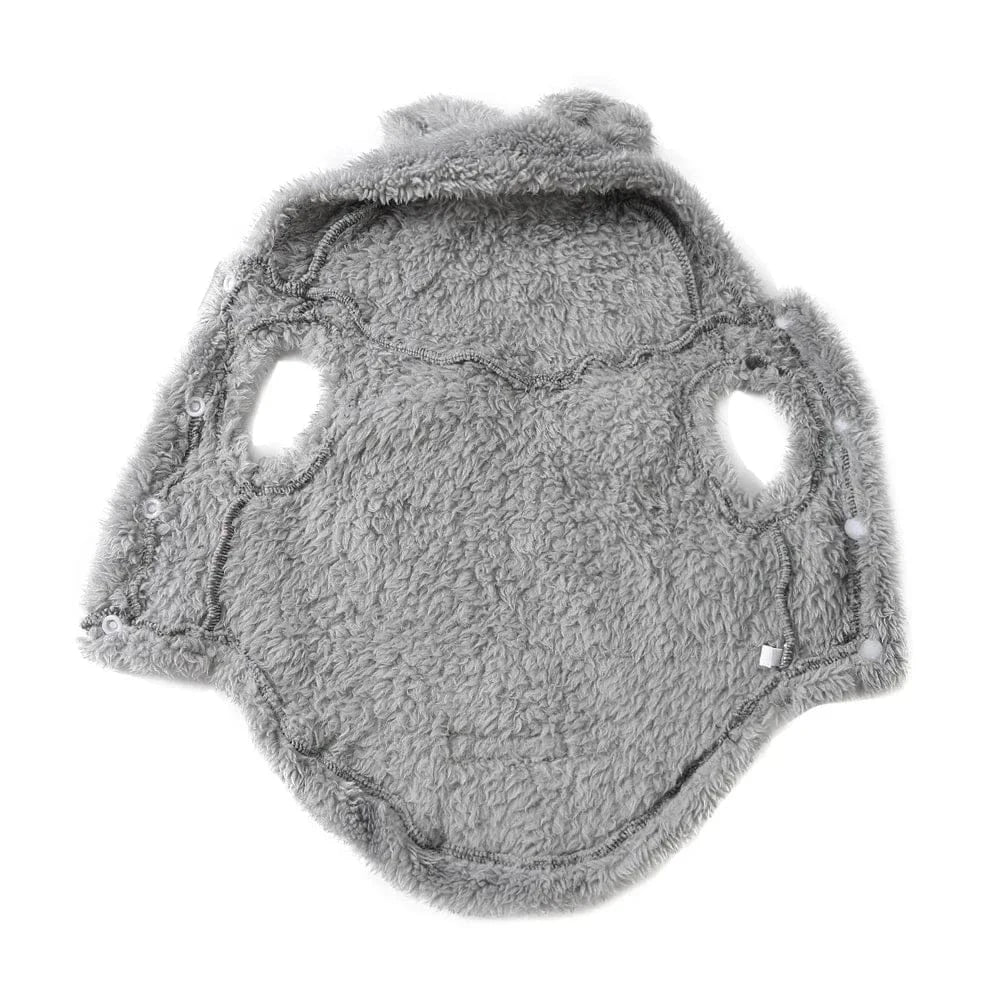 Fleece Pet Hoodie - Winter Cat & Dog Sweater for Small Breeds