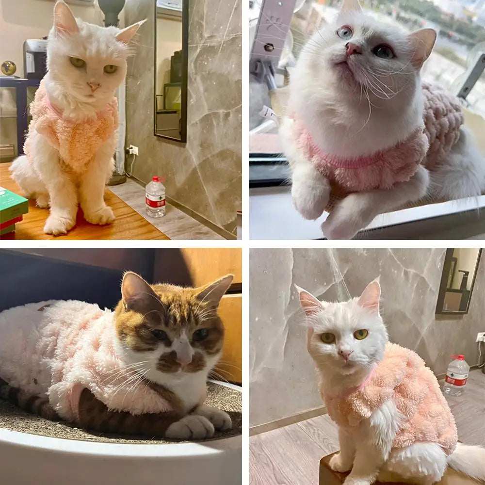 Fleece Warm Dog Vest — Soft Cozy Plush Winter Sleeveless Sweatshirt for Small & Medium Dogs and Cats