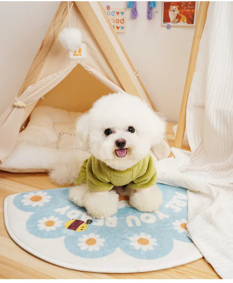 Fleece Warm Pet Clothes – Winter Dog Jumpsuit Pajamas | Pomeranian & Small Dog Nightshirt | Cozy Puppy & Cat Overalls Pijamas