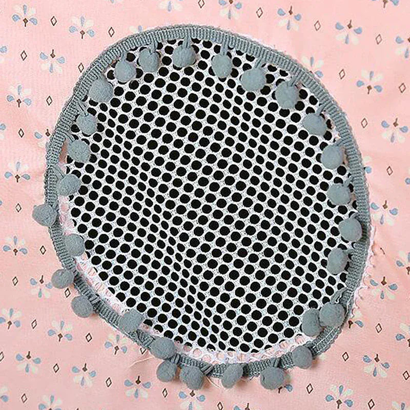 Foldable Cat Tent Bed - Flower Pattern Pet House Kennel Cushion Princess Design