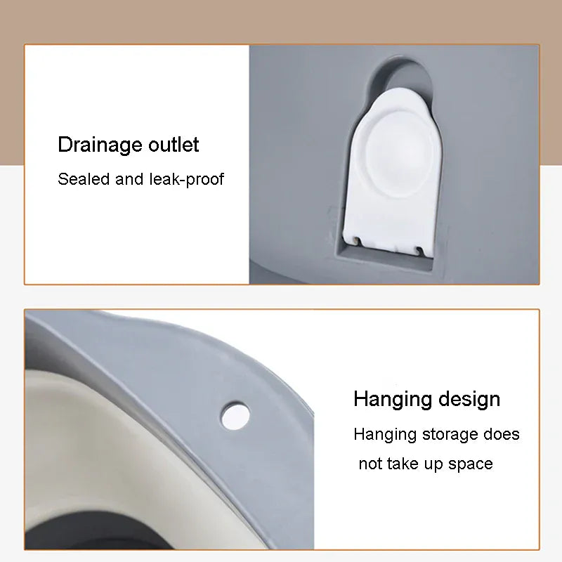 Foldable Pet Bathtub for Cats & Small Dogs - Portable Anti-Escape Washing Basin with Anti-Slip Bottom, Collapsible Dog Bath Tub