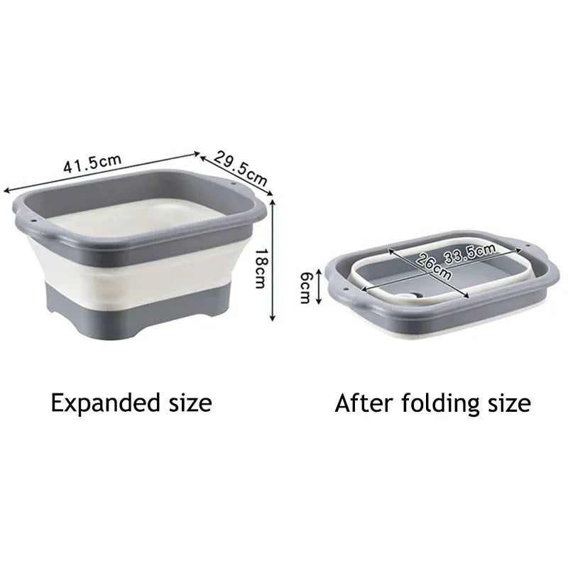 Foldable Pet Bathtub for Cats & Small Dogs - Portable Anti-Escape Washing Basin with Anti-Slip Bottom, Collapsible Dog Bath Tub