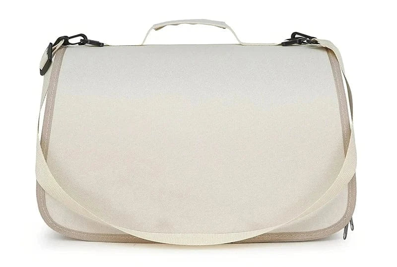 Foldable Pet Carrier Bag for Small Dogs & Cats - Portable Breathable Shoulder Cat Bag, Outdoor Travel Kitten Carrying Sling (40x26x22cm)