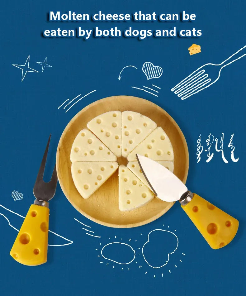 Freeze-Dried Cheese Pet Snacks | High-Calcium Nutrient-Rich Treats for Cats & Dogs | Digestive Aid & Dairy Supplement