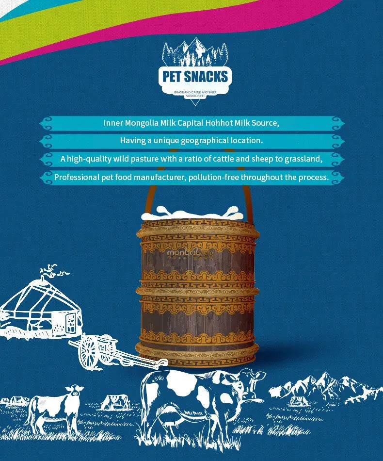 Freeze-Dried Cheese Pet Snacks | High-Calcium Nutrient-Rich Treats for Cats & Dogs | Digestive Aid & Dairy Supplement