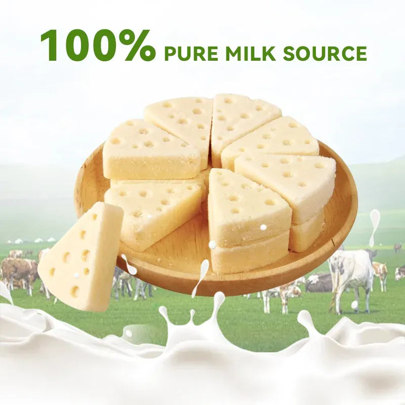 Freeze-Dried Cheese Pet Snacks | High-Calcium Nutrient-Rich Treats for Cats & Dogs | Digestive Aid & Dairy Supplement