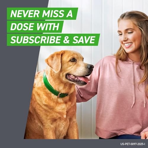 Frontline Plus for Dogs Large Dog (45 to 88 lbs) – Flea & Tick Treatment, 6-Dose Pack