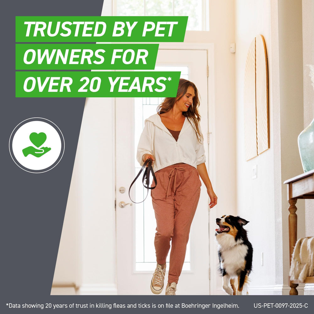 FRONTLINE Plus for Medium Dogs (23-44 lbs) – Flea & Tick Treatment, 3-Month Supply