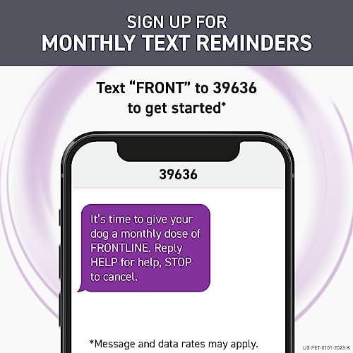 FRONTLINE Plus for Small Dogs (5-22 lbs) – Flea & Tick Treatment, 6-Month Supply