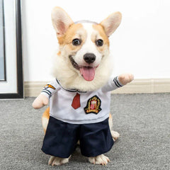 Funny Animal Costume for Dogs & Cats – Hooded Sweatshirt Outfit for Halloween & Cosplay