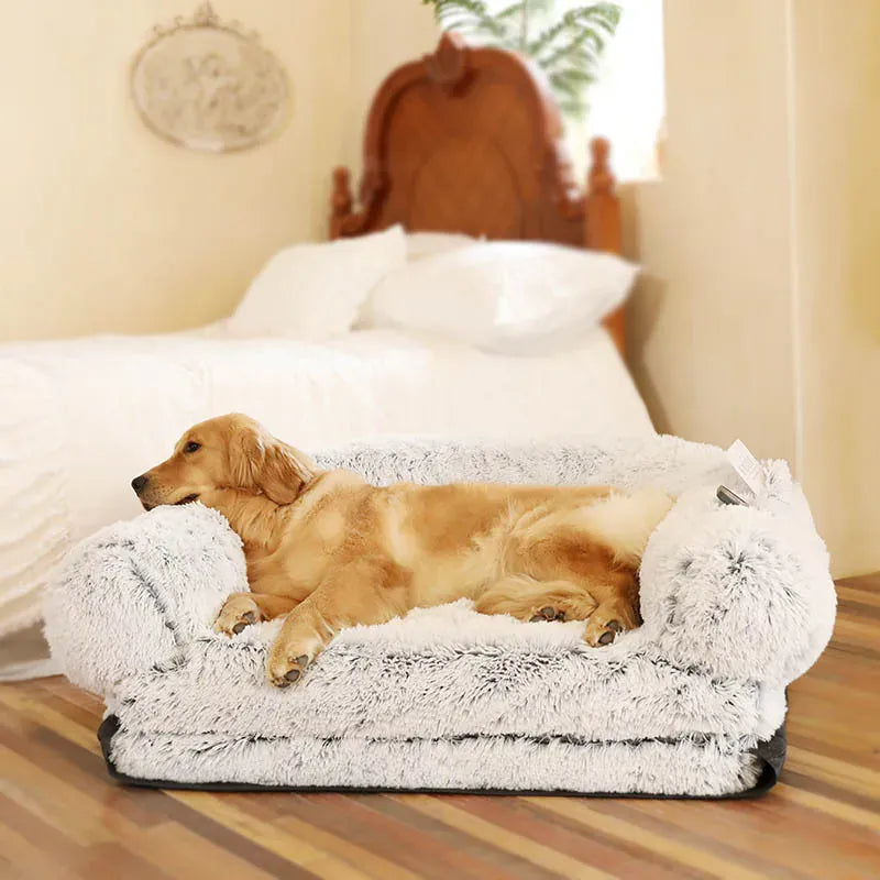 Giant Plush Human Dog Bed - Foldable Bean Bag for Adults & Pets