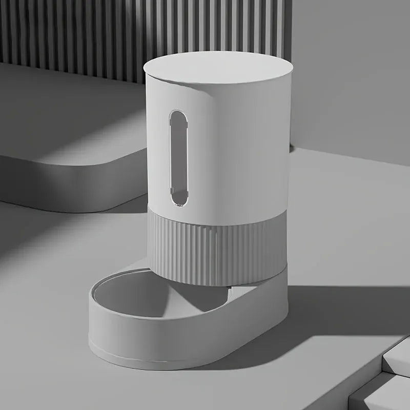 Gravity Automatic Cat Feeder & Water Dispenser - Large Capacity Food Storage Container