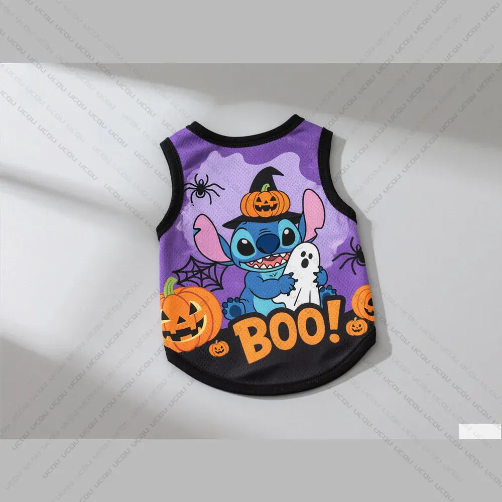 Halloween Pet Costume – Terrifying Pikachu Pattern Dog Vest for Cats & Small Dogs