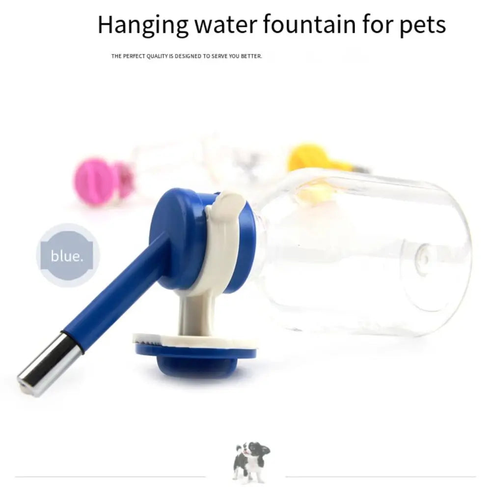 Hanging No-Drip Dog Water Dispenser - Automatic Cage-Mounted Bottle with Spigot