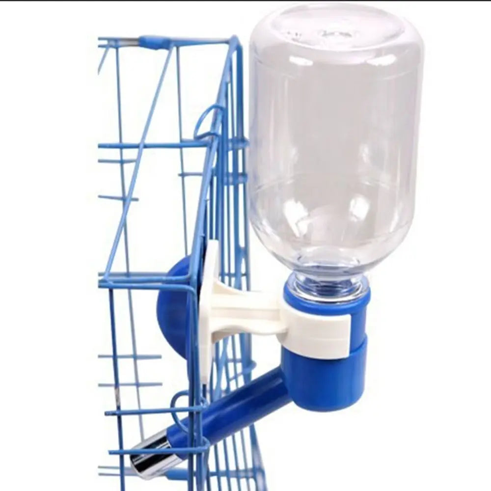 Hanging No-Drip Dog Water Dispenser - Automatic Cage-Mounted Bottle with Spigot