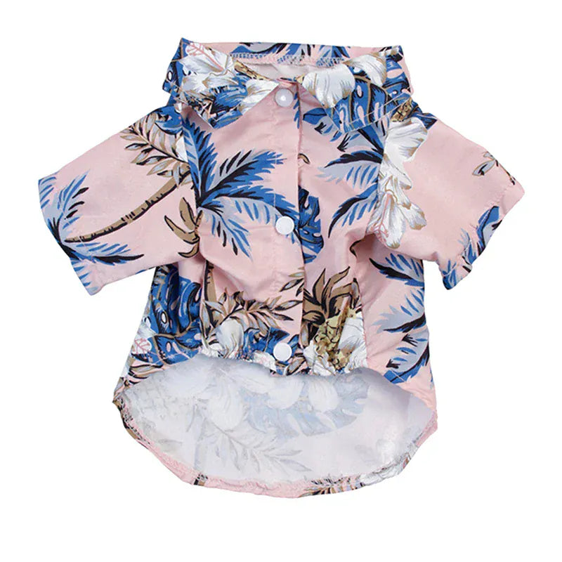 Hawaii Summer Dogs T Shirt For French Bulldog Chihuahua Clothes For Small Dogs Puppy Vest Yorkie Clothing Cats Pet Products