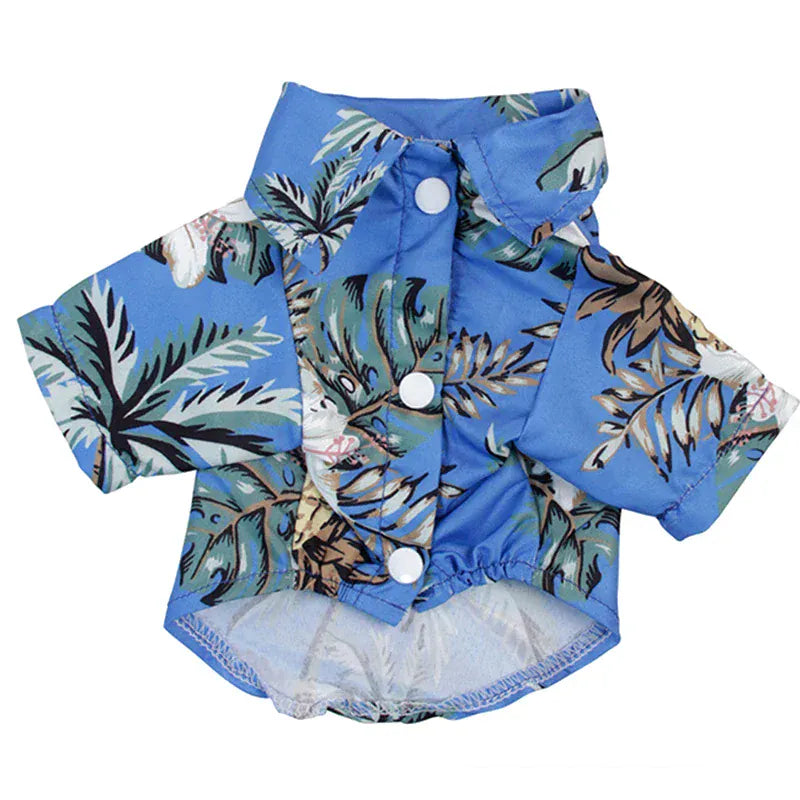 Hawaii Summer Dogs T Shirt For French Bulldog Chihuahua Clothes For Small Dogs Puppy Vest Yorkie Clothing Cats Pet Products