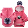 Hooded Velvet Dog Sweater - Cartoon Two-Leg Pet Jacket for All Seasons