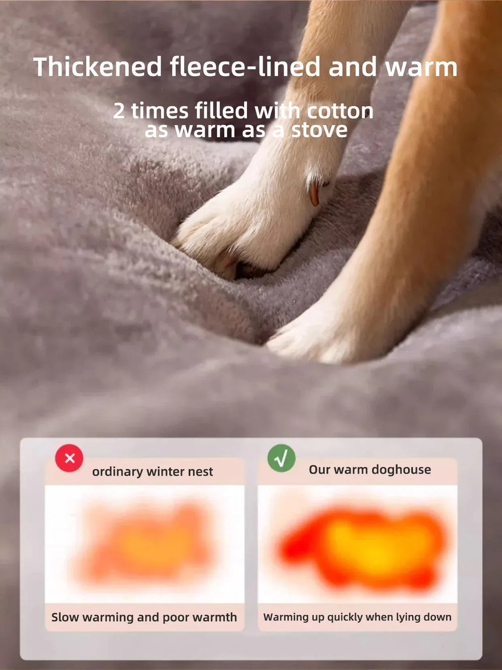 Insulated Large Dog House – Weatherproof Outdoor Kennel with Removable Roof for Extra Big Dogs