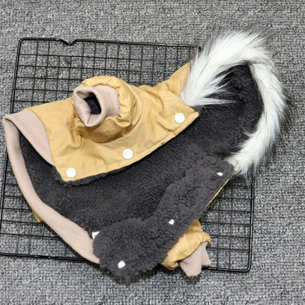 Integrated Dog Jacket & Harness - Heavy Duty Winter Hiking Coat for Outdoor Adventures