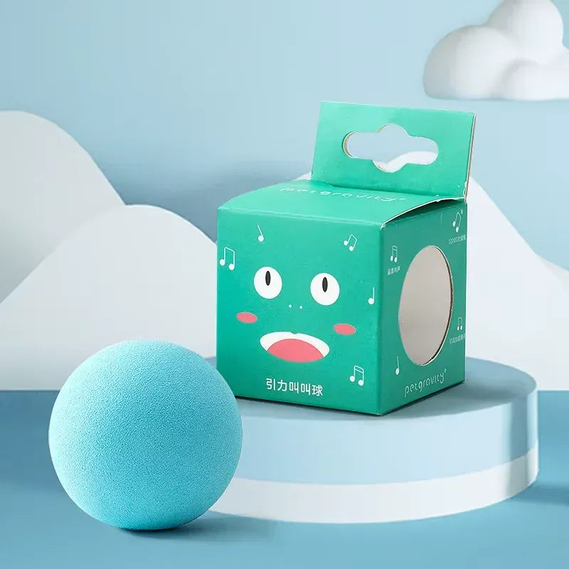 Interactive Cat Ball Toy - Automatic Squeaky Sound Motion Activated Catnip Toy