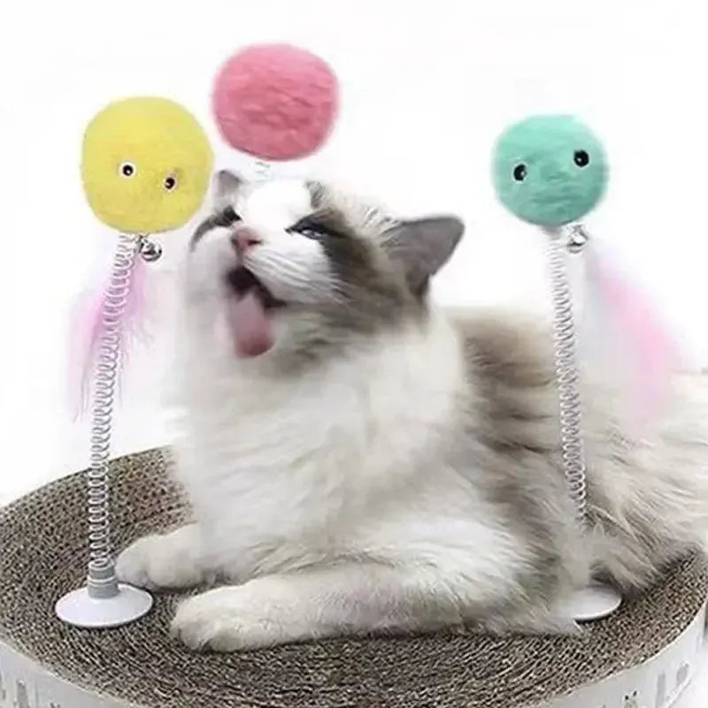 Interactive Cat Ball Toy - Automatic Squeaky Sound Motion Activated Catnip Toy