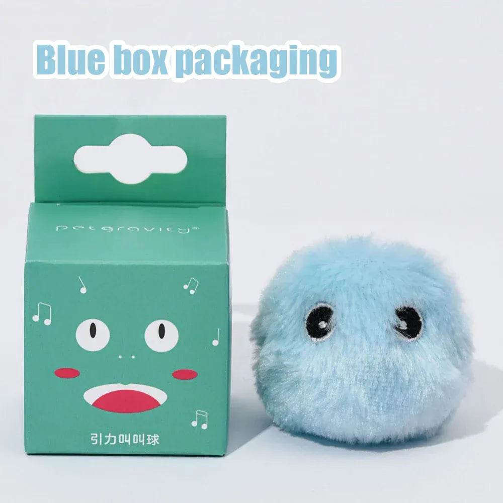 Interactive Electric Catnip Toy Ball | Smart Sounding Plush Ball for Cats & Dogs