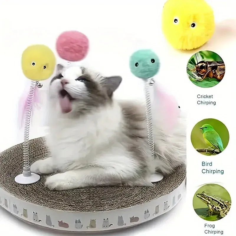 Interactive Electric Catnip Toy Ball | Smart Sounding Plush Ball for Cats & Dogs