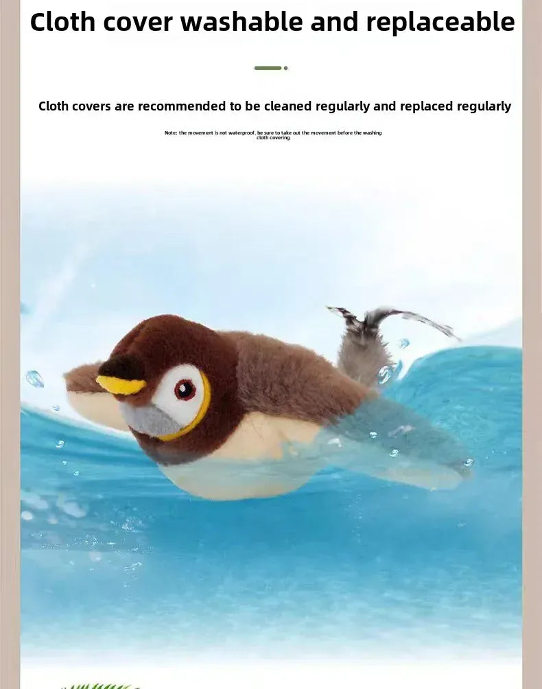 Interactive Flapping Bird Cat Toy – USB Rechargeable, Catnip-Activated Squeaky Plush with Motion & Sound