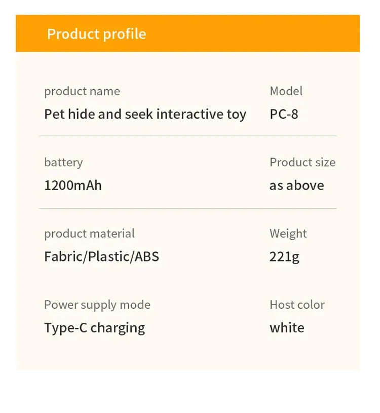 Interactive Hide & Seek Cat Toy | Motion-Activated Squeaky Mouse + Concealed Feather Teaser | Indoor Hunting Exercise Toy