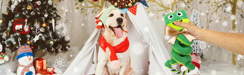 Interactive Plush Squeaky Toys for Dogs – Soft Fleece Puppy Toys for All Breeds