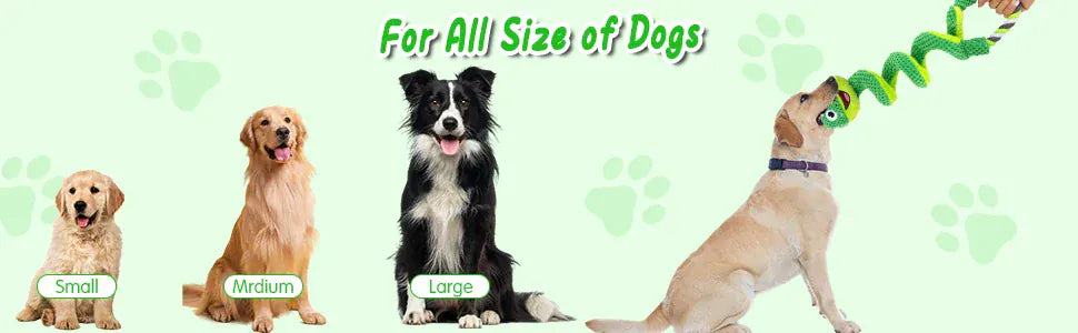 Interactive Plush Squeaky Toys for Dogs – Soft Fleece Puppy Toys for All Breeds