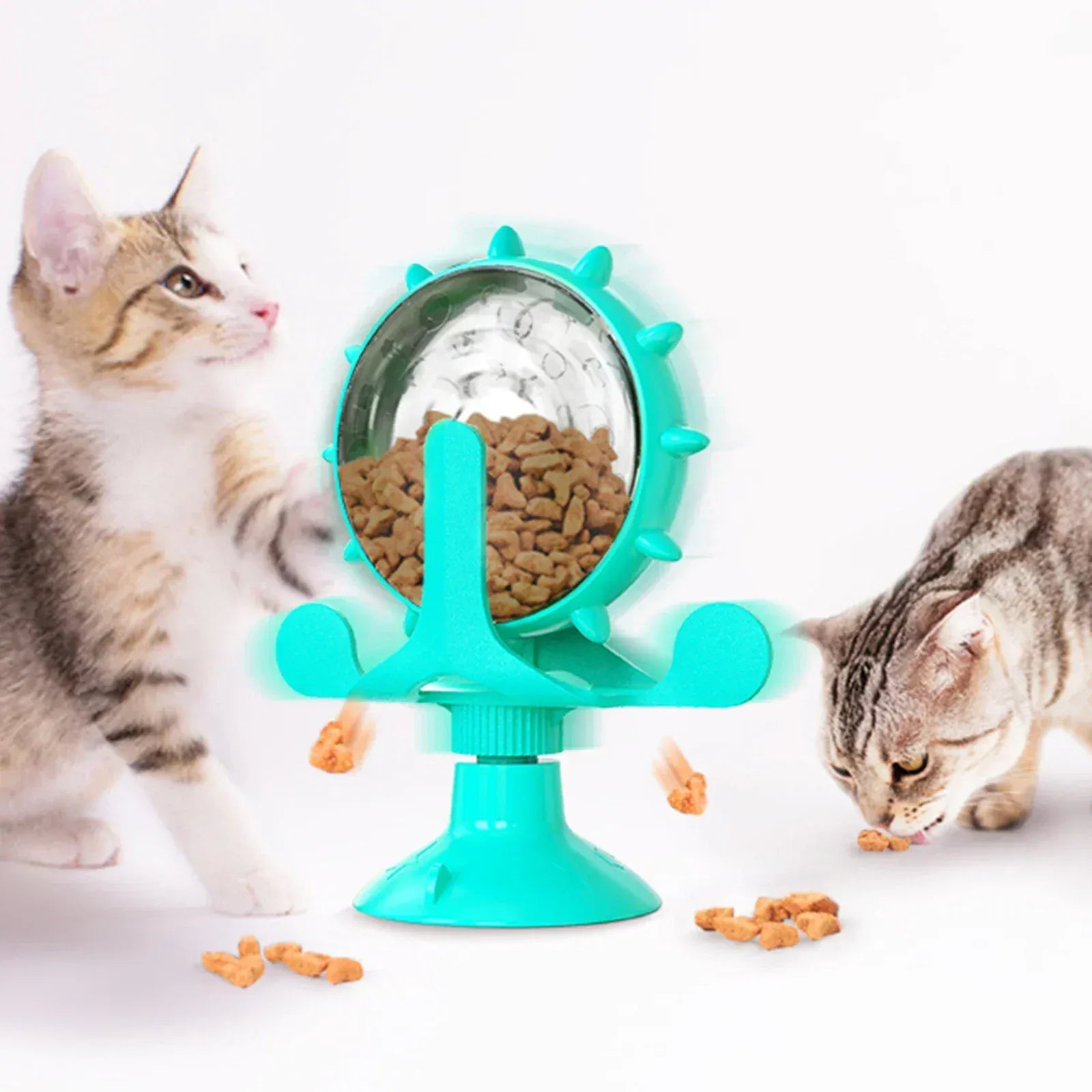 Interactive Treat Dispenser - Slow Feeder Puzzle Toy for Cats Small Dogs IQ